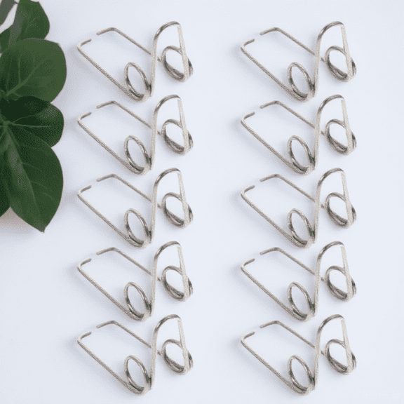 MERRYHAPY 10Pcs Trumpet Repair Iron Silver Parts for French Horn Lovers