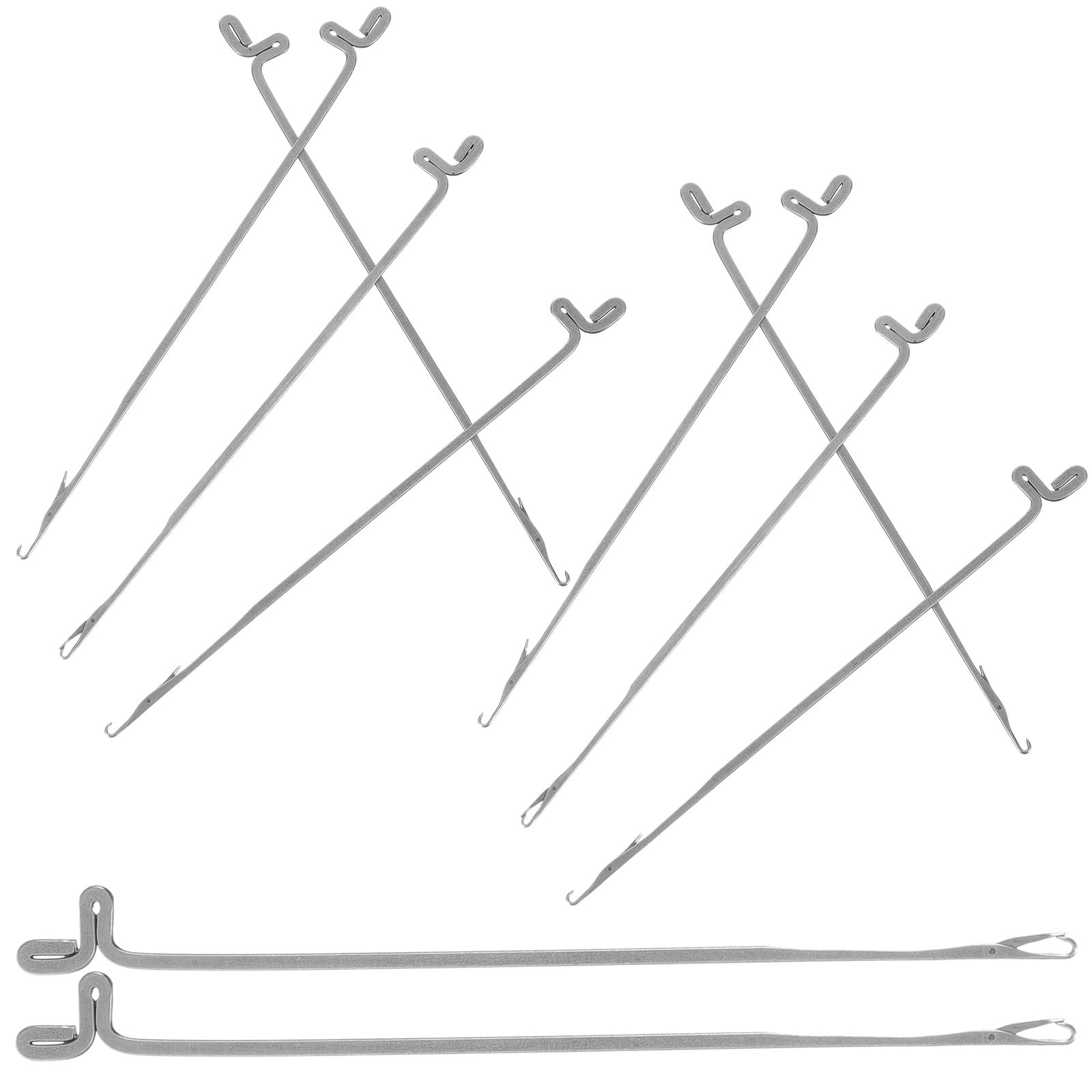 MERRYHAPY 10pcs Jewelry Making Bead Needle Long Beading Needle Reusable Bead Needle Metal Bead Tools