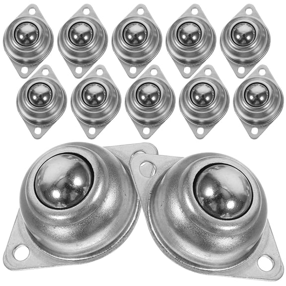 MERRYHAPY 12Pcs Carbon Steel Swivel Caster Wheels for Furniture, Trash Can Replacement Parts