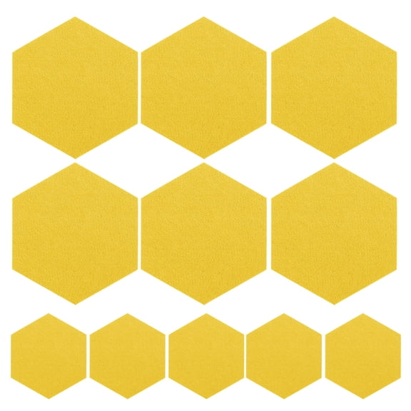 MERRYHAPY 12-Pack Self-Adhesive Hexagon Felt Boards for Office, Living Room Decor and Creative Wall Art