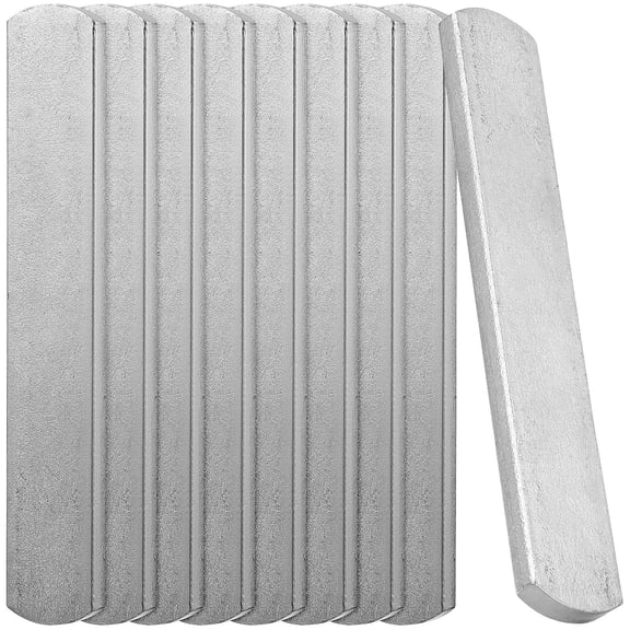 MERRYHAPY Strength Training Steel Plates Silver 12 Pcs Weight Training