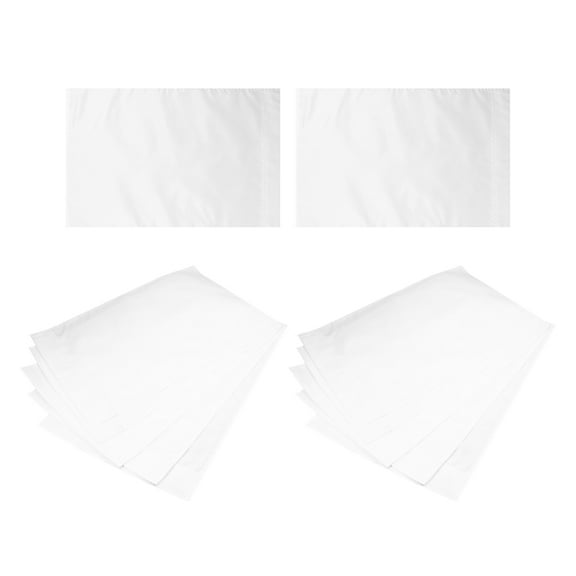MERRYHAPY 12-Pack White Sublimation Blank Garden Flags for Photography and Outdoor Decoration