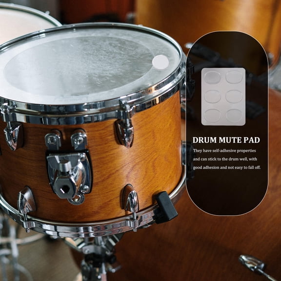MERRYHAPY 12-Pack Clear Silicone Drum Dampeners with Strong Adhesion for Effective Drum Volume Control and Sound Muffling
