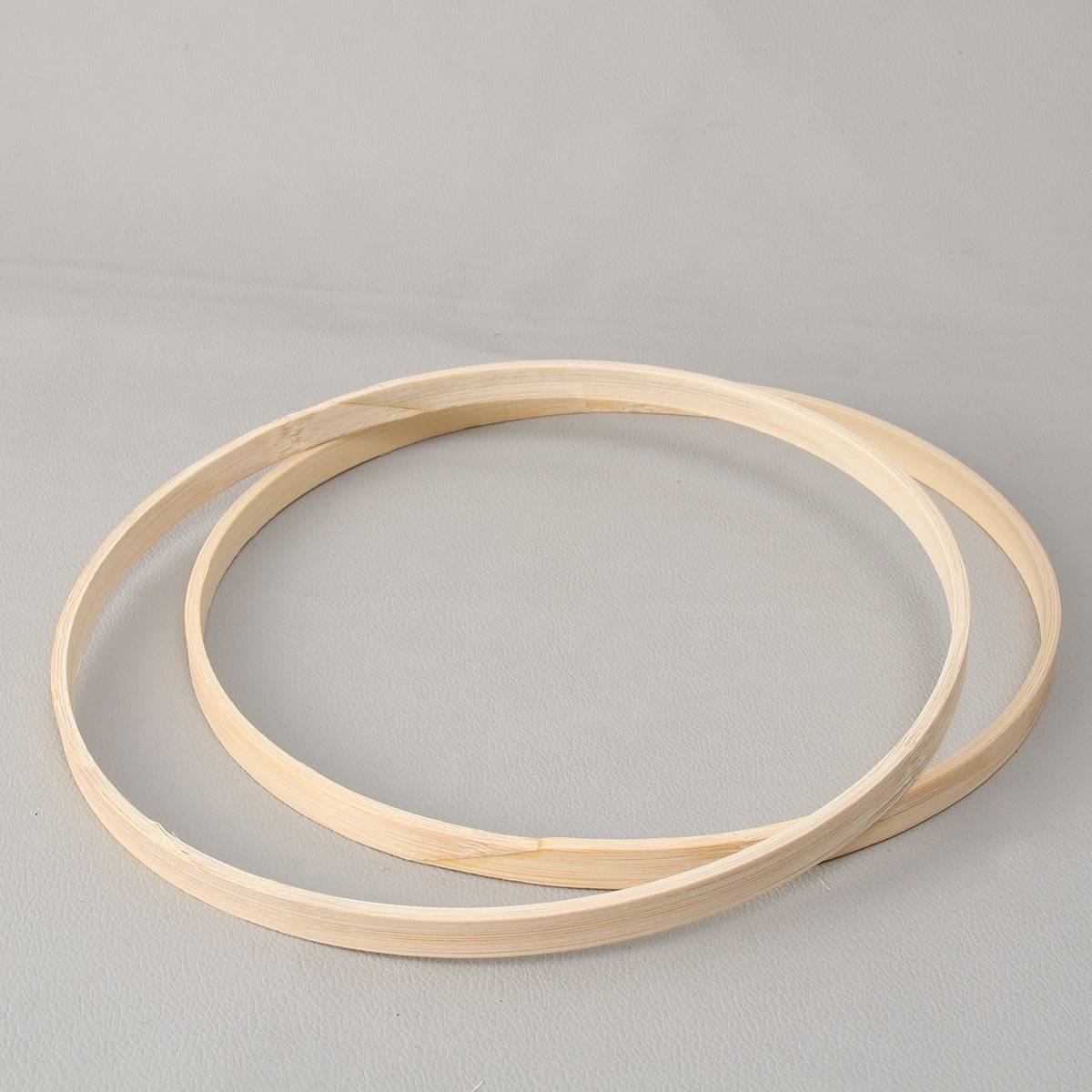 MERRYHAPY 12Pcs Craft Hoop Rings Diy Material Bamboo Crafts Ring Round ...