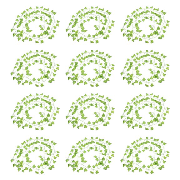 MERRYHAPY 12Pcs Faux Green Plant Vines Green Decoration Gar for Wall and Party Supplies