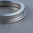 MERRYHAPY 12Pcs Jar Lids and Bands Stainless Steel Screw Rings for Jars ...