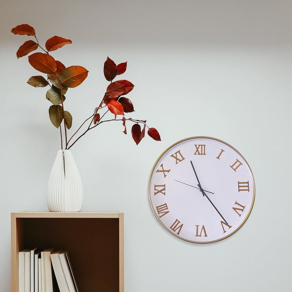MERRYHAPY 12-Piece Wooden Clock Number Set for Wall Clock Repair and Replacement Parts in Light Brown