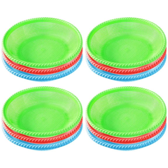 MERRYHAPY 12pcs French Fries Basket Assorted Color Plastic Storage For Housewarming Party