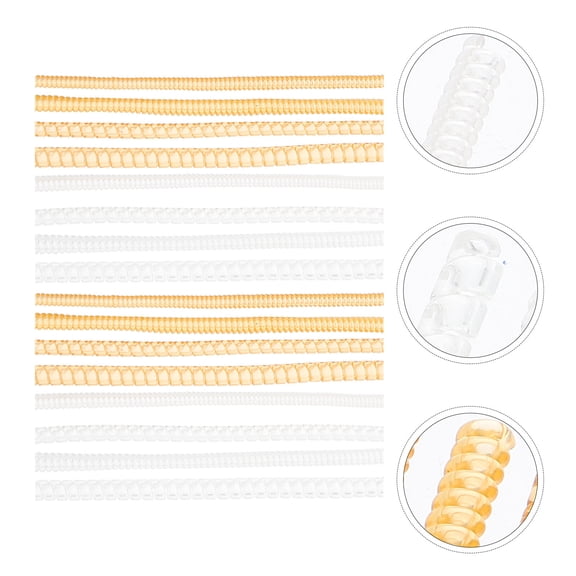 MERRYHAPY 16Pcs Ring Size Reducer Plastic Adjustable Spacer for Wide Band Rings DIY Assorted Colors