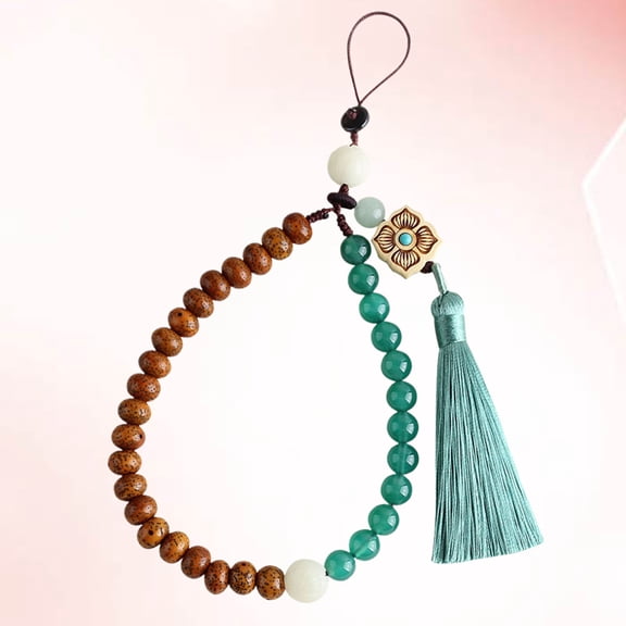 MERRYHAPY Chinese Tassel Phone Charm Lanyard Knitted Rope Mobile Phone Accessories Stylish and 1PC