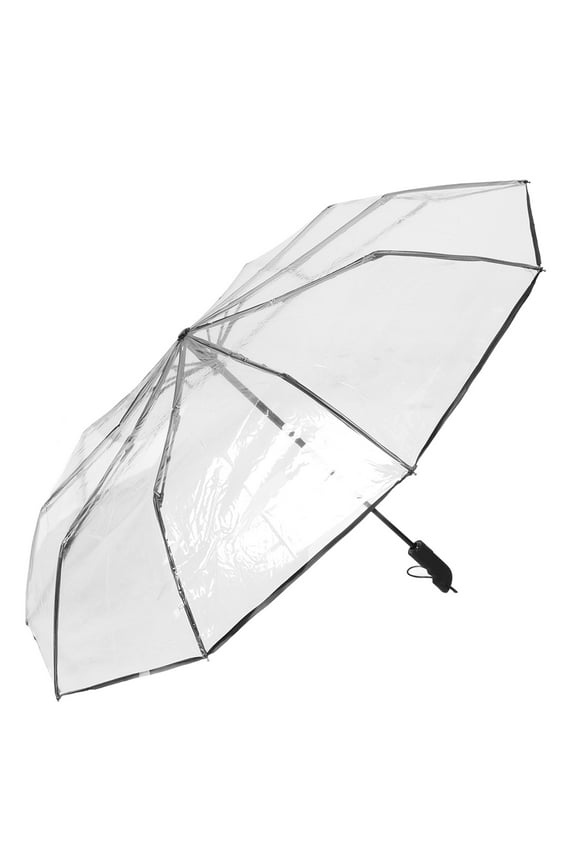 1Pack Auto Open Umbrella Clear Transparent Lightweight Folding for Women