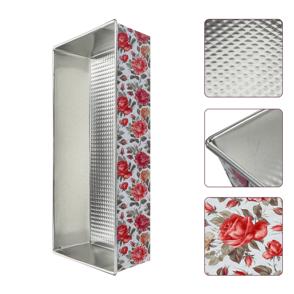 MERRYHAPY Rectangular Baking Dish Tinplate Multipurpose Oven Safe Bakeware Assorted Colors 1 Piece