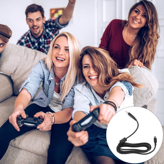 MERRYHAPY USB Charger Cable 1Pc Black USB Charging Cord Compatible with Controllers