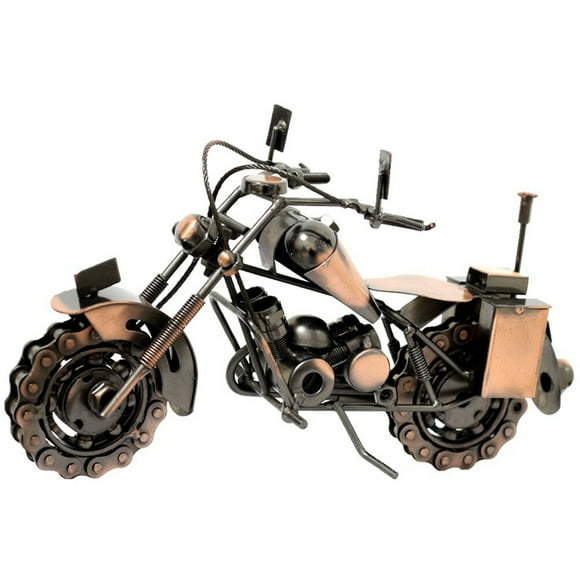 MERRYHAPY 1Pack Motorcycle Model Iron Sculpture for Home Decoration in 11.4x6.3x4.7in
