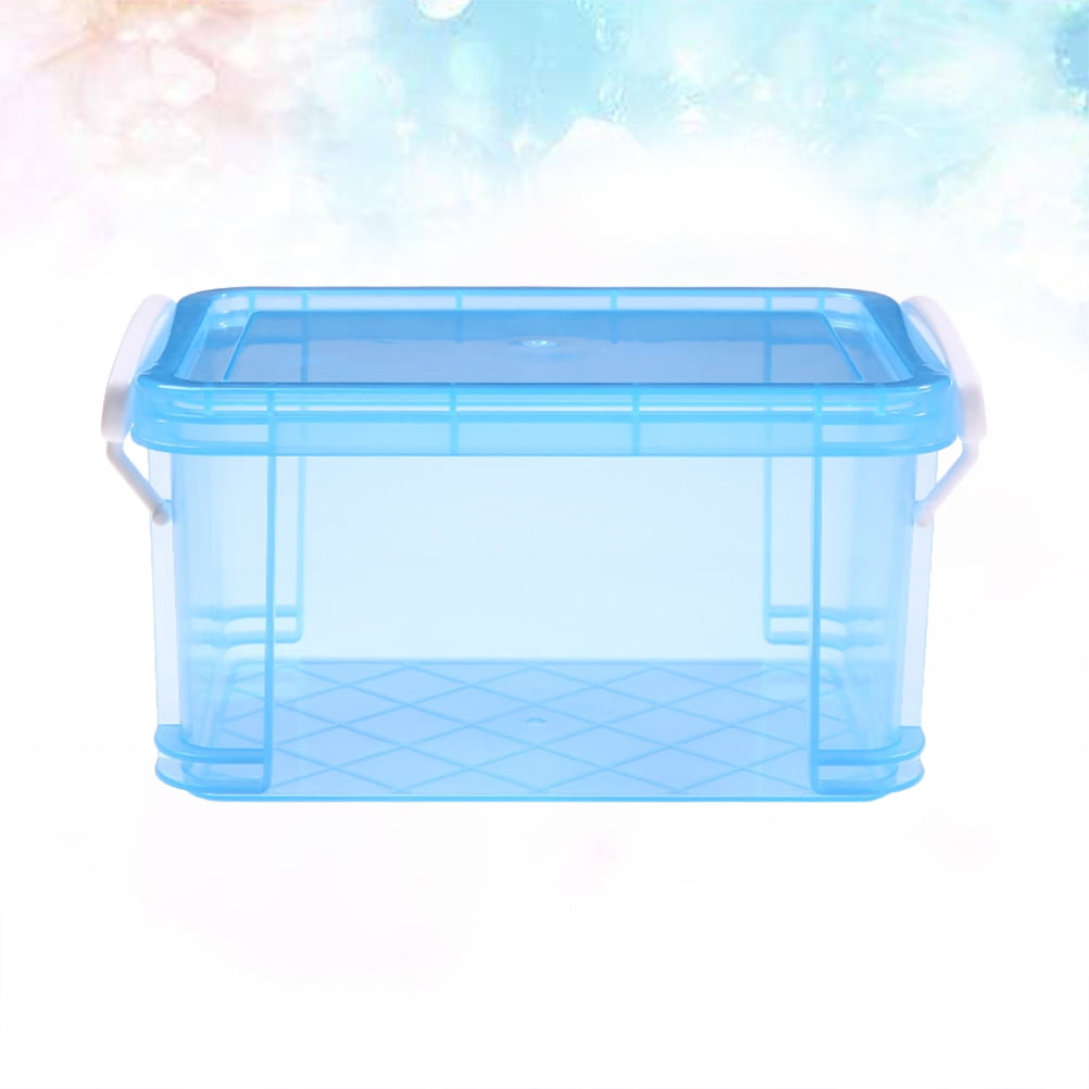 MERRYHAPY 1Pack Rectangular Blue Plastic Storage Box for Household ...