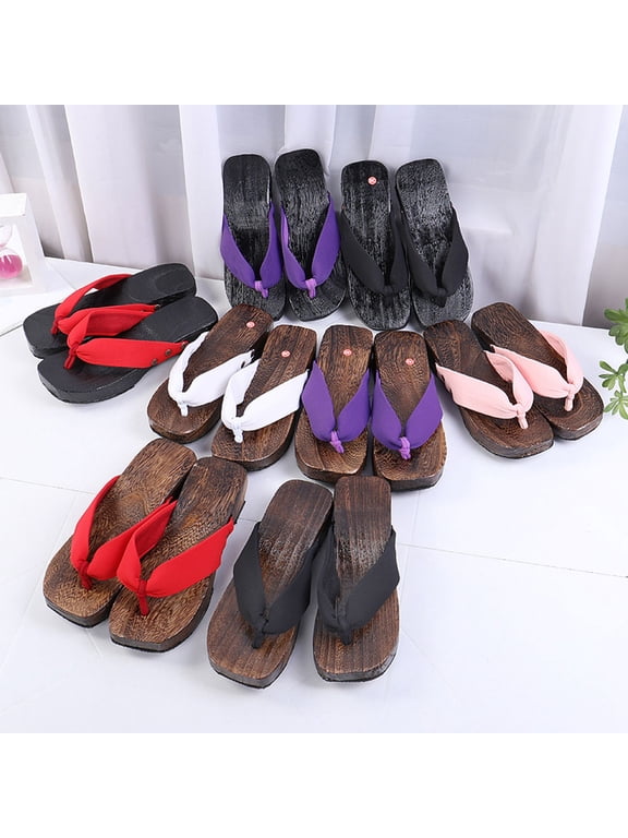 1Pair Fashion Female Clogs Pink Stylish Japanese Inspired Summer Sandals