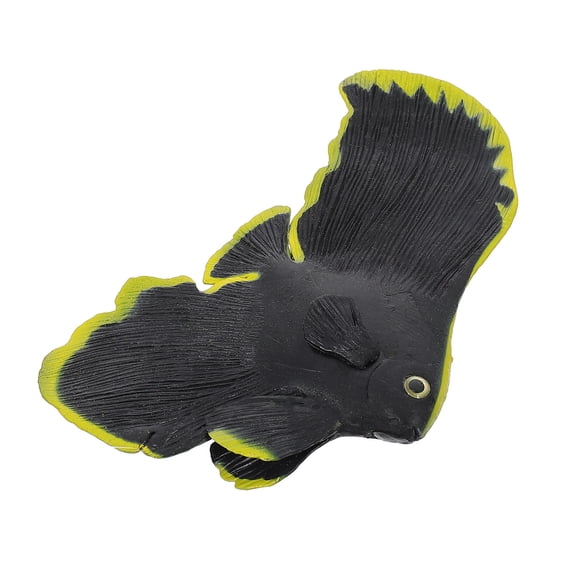 MERRYHAPY Lifelike Black Plastic Tropical Fish for Aquarium Landscaping