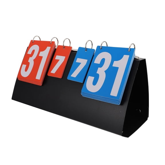 MERRYHAPY Basketball Game Scorekeeper with 4-Digit Score Flipper, and Construction for Indoor Outdoor Use