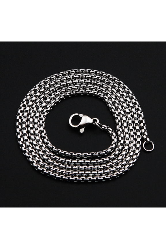 Elegant Stainless Steel Necklace Stylish Cool Neck Accessory for Women and Men