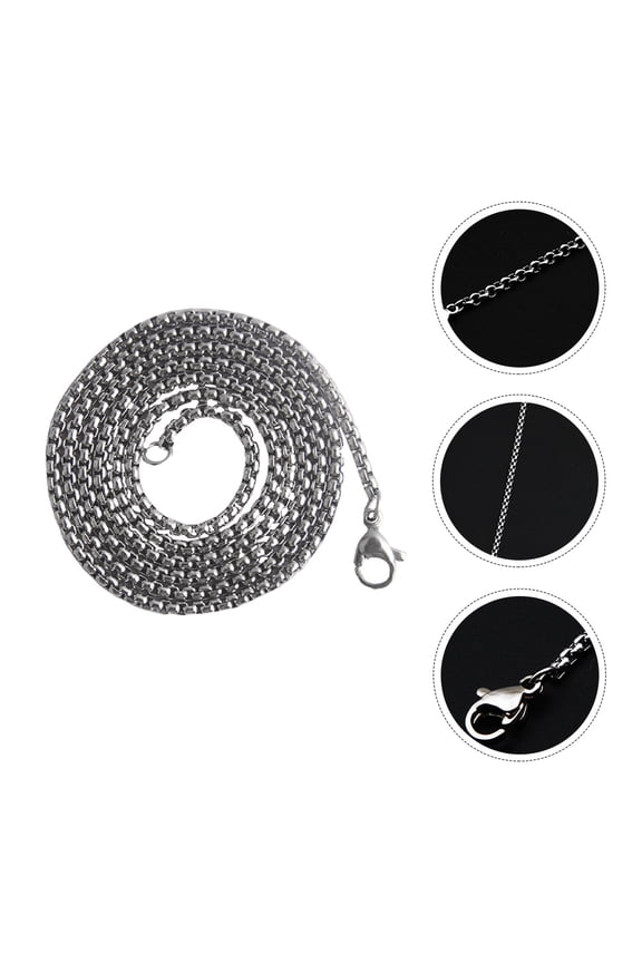 Elegant Stainless Steel Necklace Stylish Cool Neck Accessory for Women and Men
