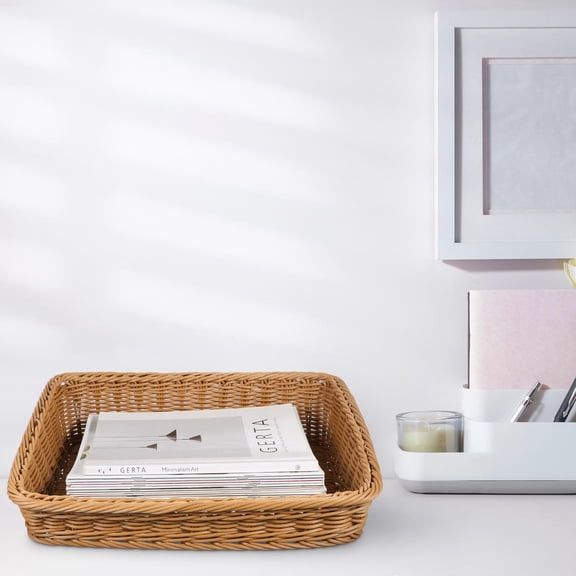 MERRYHAPY Light Brown Handcrafted Fruit Basket, Creative Design for Kitchen Storage and Home Decoration, and Stylish