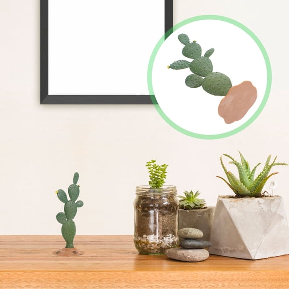 Realistic Large Artificial Cactus Plant - Fake Cactus Decoration for Home, Office, Car, Table Centerpiece and Party Decor