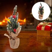 MERRYHAPY 1Pc Christmas Bonsai Model Adornment Green Festive Desktop Decoration