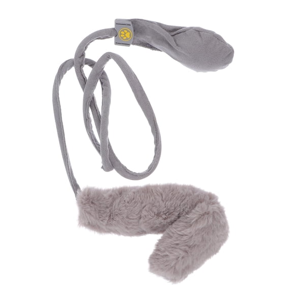 MERRYHAPPY Grey Plush Interactive Cat Toy for Kittens and Pets, Fun Teasing Playtime Toy for Kitten Activity