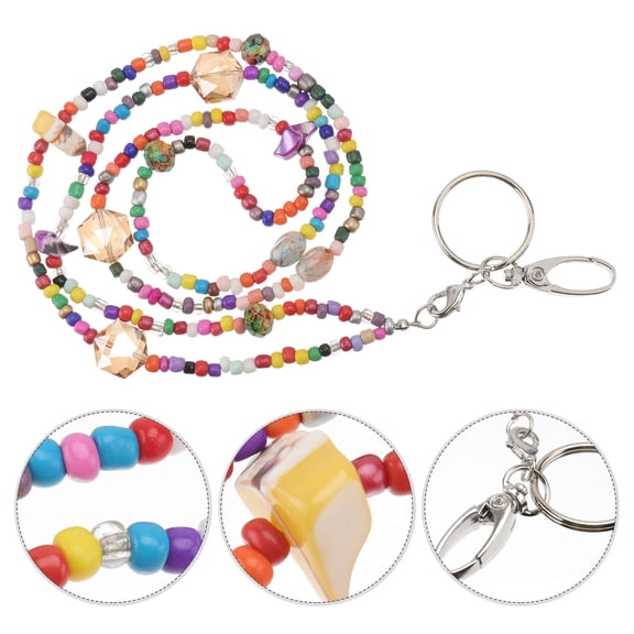MERRYHAPY Trendy Key Lanyard with Decorative Clavicle Accessory for Everyday Use, and Stylish Keychain Holder