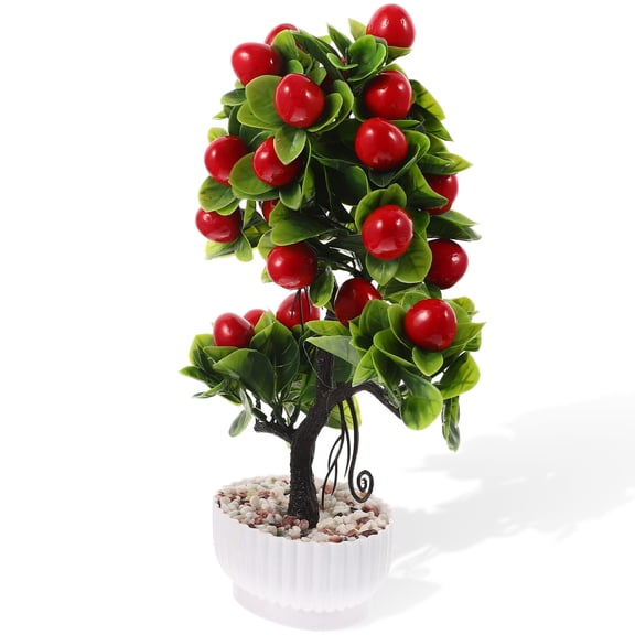 MERRYHAPY Simulated Fruit Tree Bonsai Decorative Plant Assorted Artificial Indoor Outdoor Home Office Decor 1 Pack