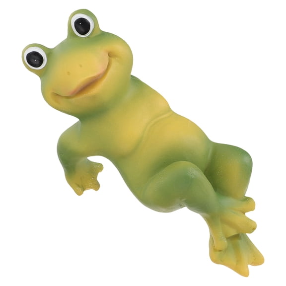MERRYHAPY 1Pcs Frog Shaped Resin Statue Garden Adornment Green Ornaments For Home Decor