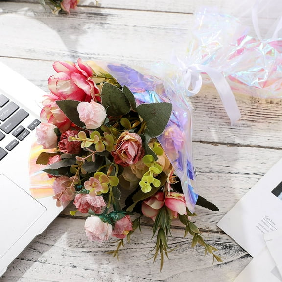 MERRYHAPY Multi-Color Glossy Packaging Paper Roll for Weddings, Parties, Wrapping and Crafts