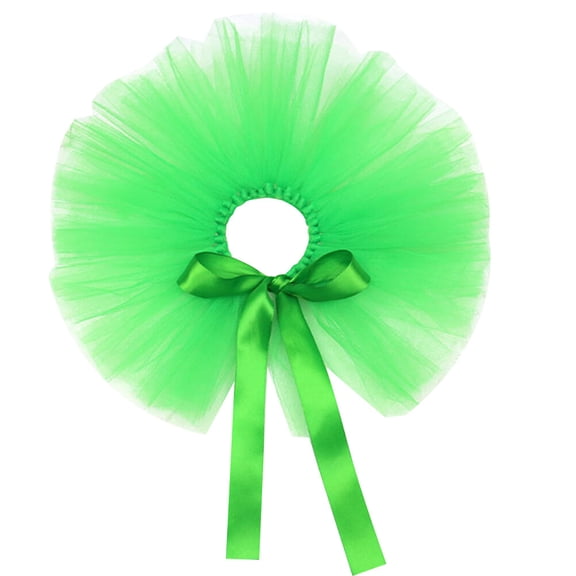 MERRYHAPY Irish Dance Skirt for Small Dogs, Green Gauze Pet Outfit, Comfortable and Stylish Dog Costume