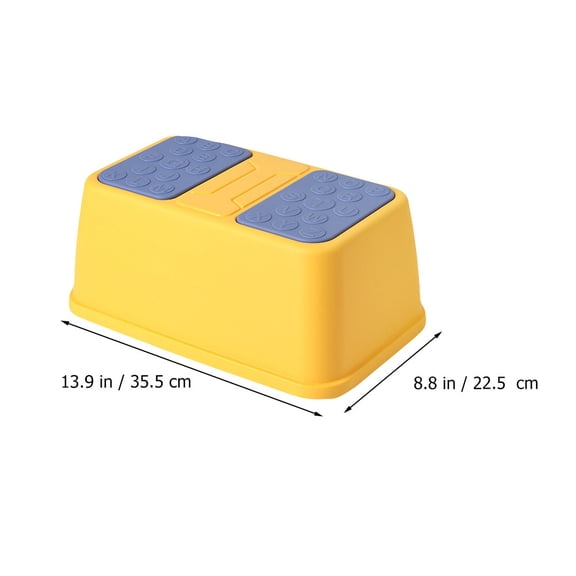 MERRYHAPY Yellow Non- Bathroom Footstool for Standing Support, Stable and , Ideal for Home and Bathroom Use