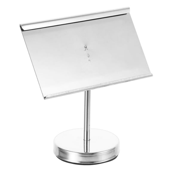 MERRYHAPY Stainless Steel Restaurant Table Sign Stand Menu Card Holder and Stylish