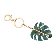 MERRYHAPY Leaf Keychain Multi Alloy Steel Green Leaf Pendant for Bags and Keys