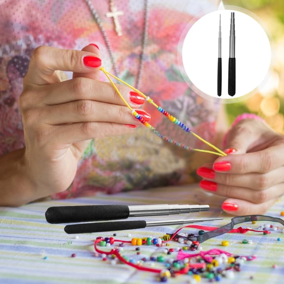 MERRYHAPY Steel Wire Wrapping Rod Black Mandrel Tool for Jewelry Making Wire Craft 1 Set and Easy to Use