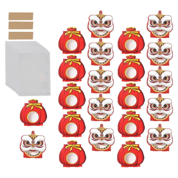 MERRYHAPY Chinese Style Red Festive Storage Box Set for New Year Candy and Small Items, Decorative Box