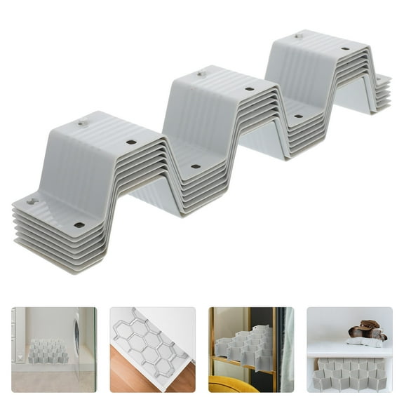 MERRYHAPY 1Set Diy Grid Grey ABS Drawer Divider for Home Storage 14.6x13.8x2.6in