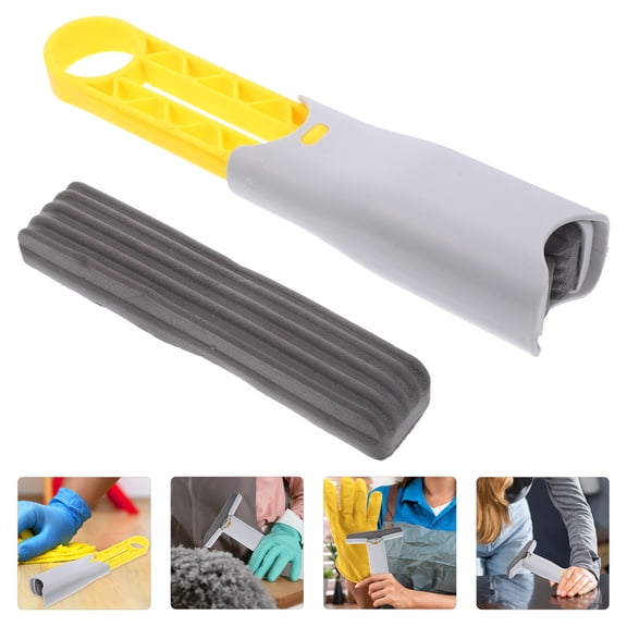 MERRYHAPY 1Set Small Handheld Mop for Floor Wall and Car with Highly Absorbent Sponge