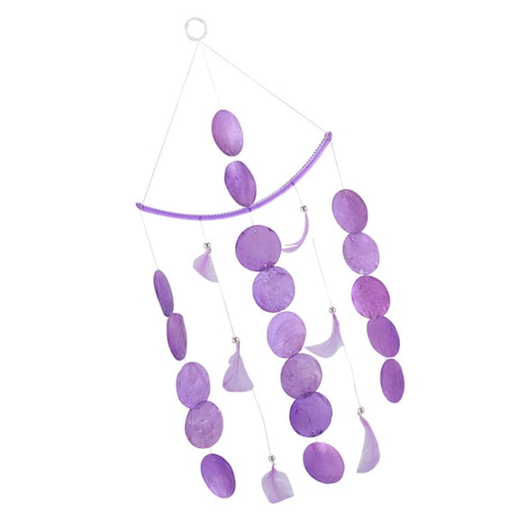 MERRYHAPY Housewarming Wind Chime Pendant Purple Plastic 1Pcs For Homeowners