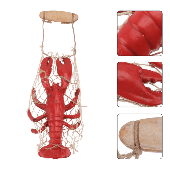 MERRYHAPY 1Set Multi-colored Resin Lobster Shaped Wall Decor For Home Office And Kitchen
