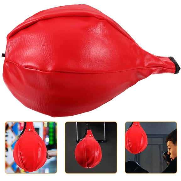 MERRYHAPY Professional Red Punching for Gym Exercise with Reinforced PU Seams and Adjustable Stand