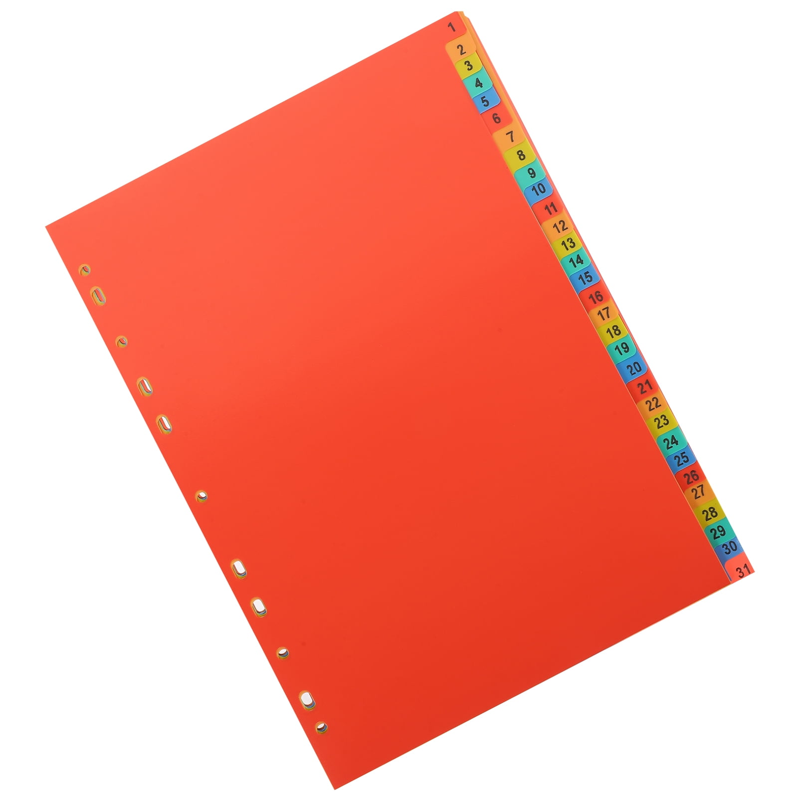 MERRYHAPY 1Set Red PVC Binder Divider Tabs A4 for Notebook Document ...