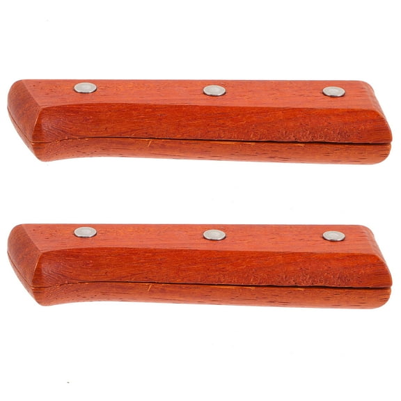 MERRYHAPY Red Ergonomic Solid Wood Replacement Handle for Home Accessories, and Comfortable Grip
