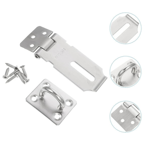 MERRYHAPY Anti-Theft Door Lock Hasp 304 Stainless Steel Security Hasp Lock and Strong