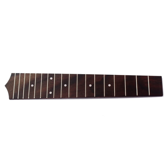 MERRYHAPY Concert Ukulele Fingerboard Replacement 18 Frets Coffee Wood Fretboard Accessory for Ukulele Parts
