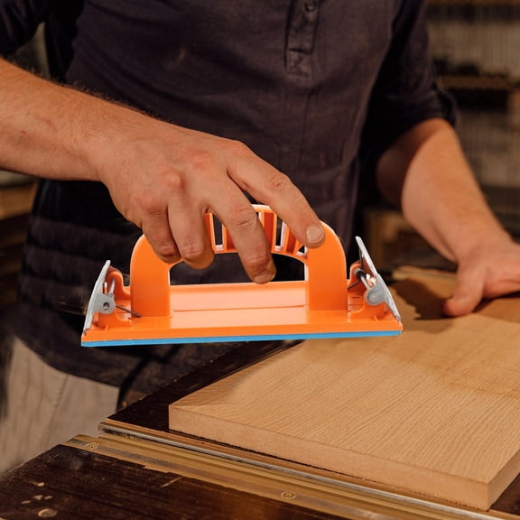 MERRYHAPY Hand Sander Set 2 Pcs Orange Plastic with Iron Base for Efficient Sanding in Hard-to-Reach Corners