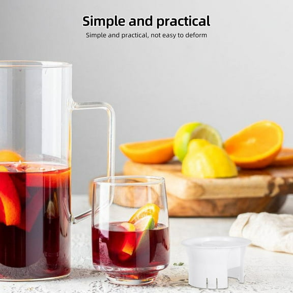 MERRYHAPY Spill- Pitcher Covers, White Plastic, 2-Pack, and Convenient Kitchen Accessories