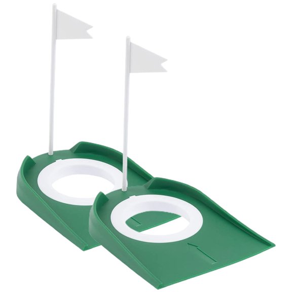 MERRYHAPY Golf Training Aid Set, 2 Pieces Portable Green Plastic Swing Trainer for Golf Practice and Improvement